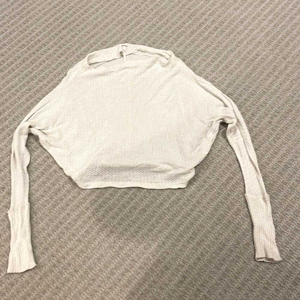 Free people white, light sweater- size small